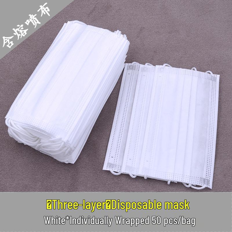 Disposable Breathable Summer Face Mask - Single and Double Layer, Black & White