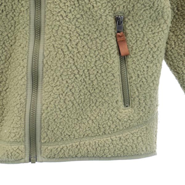 patagonia 22801 Bore Bore Fleece jacket XS Khaki Outdoor Mesh Lining Men's Used