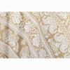 Bless International Beautiful Indian Bohemian Psychedelic Hippie Elephant Mandala Window Curtain Panels for Bedroom, Living, Balcony (White and Gold)