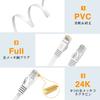 Lovicool LAN Cable 3m CAT6 Flat Type Lan Cable RJ45 Connector UTP Ethernet Cable for Commercial Use Anti-Claw Breaking Category 6 Rankable Compatible