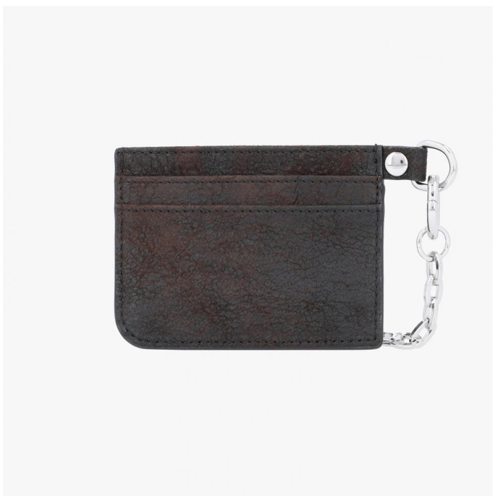 Vivienne Westwood Lambskin Flat Chain Card Wallet L00bk D402