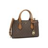 Michael Kors Mk Valerie Commuter Classic Vintage Logo Print Pendant Canvas Polyester Handbag Women Handbag Acorn-Brown 30F2G9VS1B-BRN-ACORN
