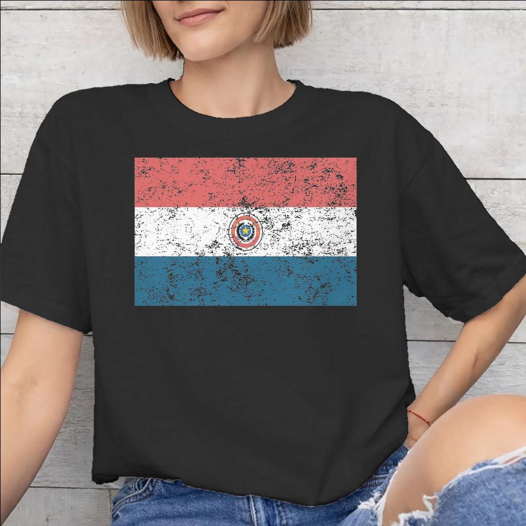 Paraguay Flag Tee Shirt for Unisex Unisex Gift T Shirts Cotton Clothes