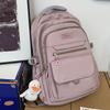 Children Elementary School Students  Female Junior High School Students  Solid Color Male Backpacks  High School Students  Large Capacity Backpacks