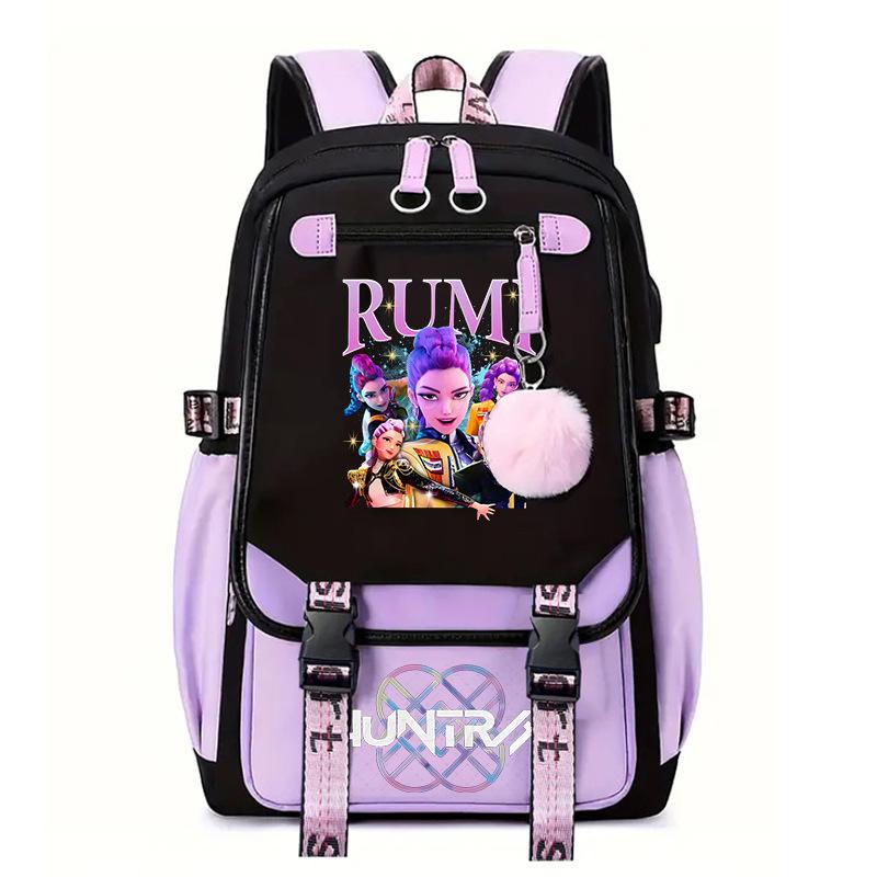 Witch Hunter Animation Cartoon Printed School Bag Large Capacity Junior High School Student Backpack