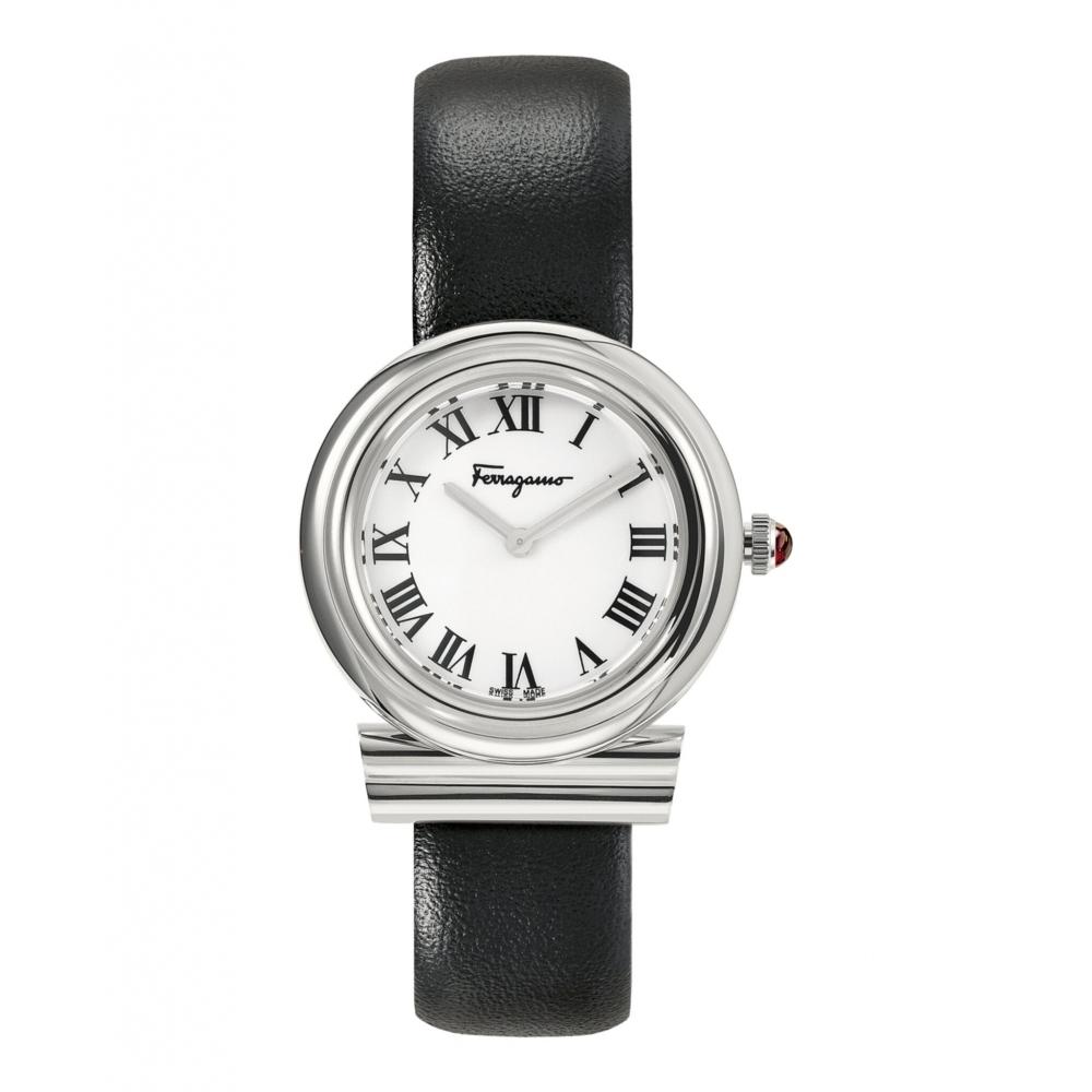 

Кожаные часы Salvatore Ferragamo Gancini из нержавеющей стали