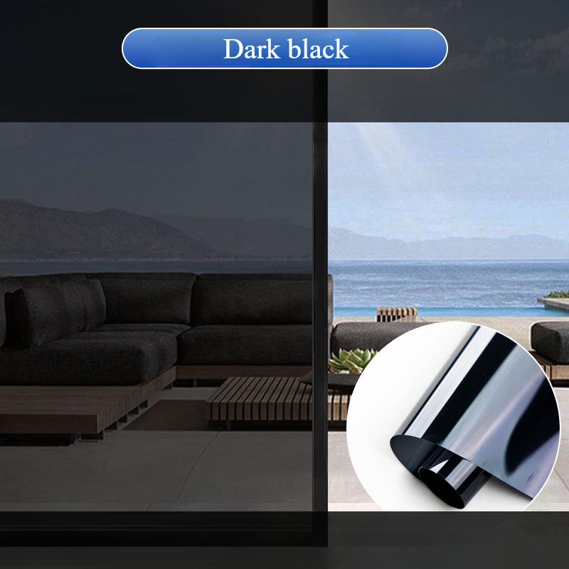 40*100CM Glass Heat Insulation, Sunscreen, Anti-ultraviolet Film, Shading, Shading, Transparent Translucent Sticker, Gray and Black Color Change Film