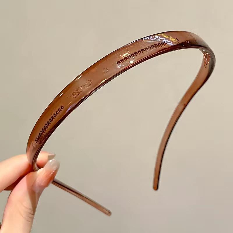 Trendy Sunglasses Frame Shape Acrylic Hairbands for Women Toothed Headband Anti-slip Traceless Hair Hoop Hair Accessories