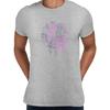 3D Vaporwave Abstrakt Flüssig Fluid Kugel Surreal Einzigartiges Design Herren T-Shirt