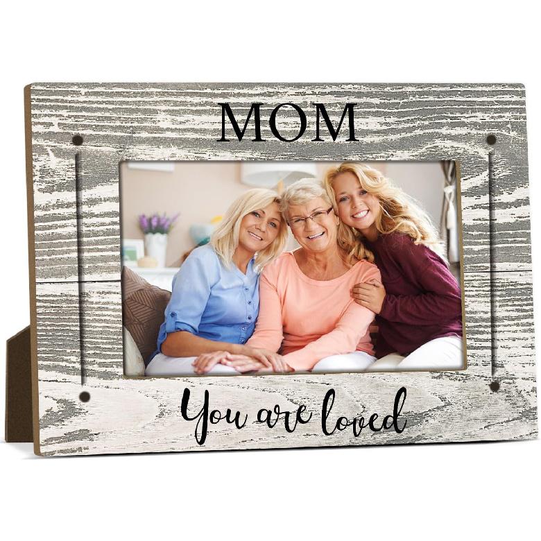 Mommy And Me Mom Picture Frame Wooden Photo Frames 4x6 for Mothers Day Picture Frame Desk Pictures Frames for Mother's Day Decorations for Mothers