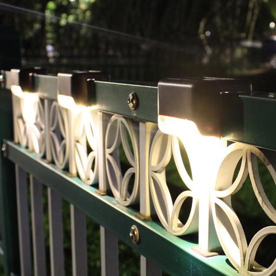 Solar-Deckleuchte, wasserdicht, wetterfest, IP65, lichtbeständiger Sensor, einfache Installation, lange Lebensdauer, dekoratives ABS