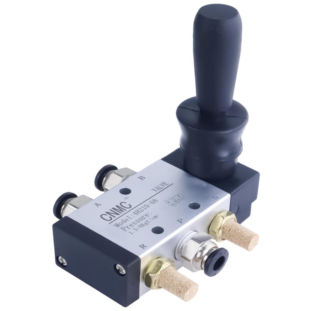 Two-position, Five-way Pneumatic Hand Lever Valve for Smooth, Responsive Manual Control.