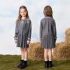 PawinPaw Girls' Cartoon Bear Dress & Cardigan Sweater Set