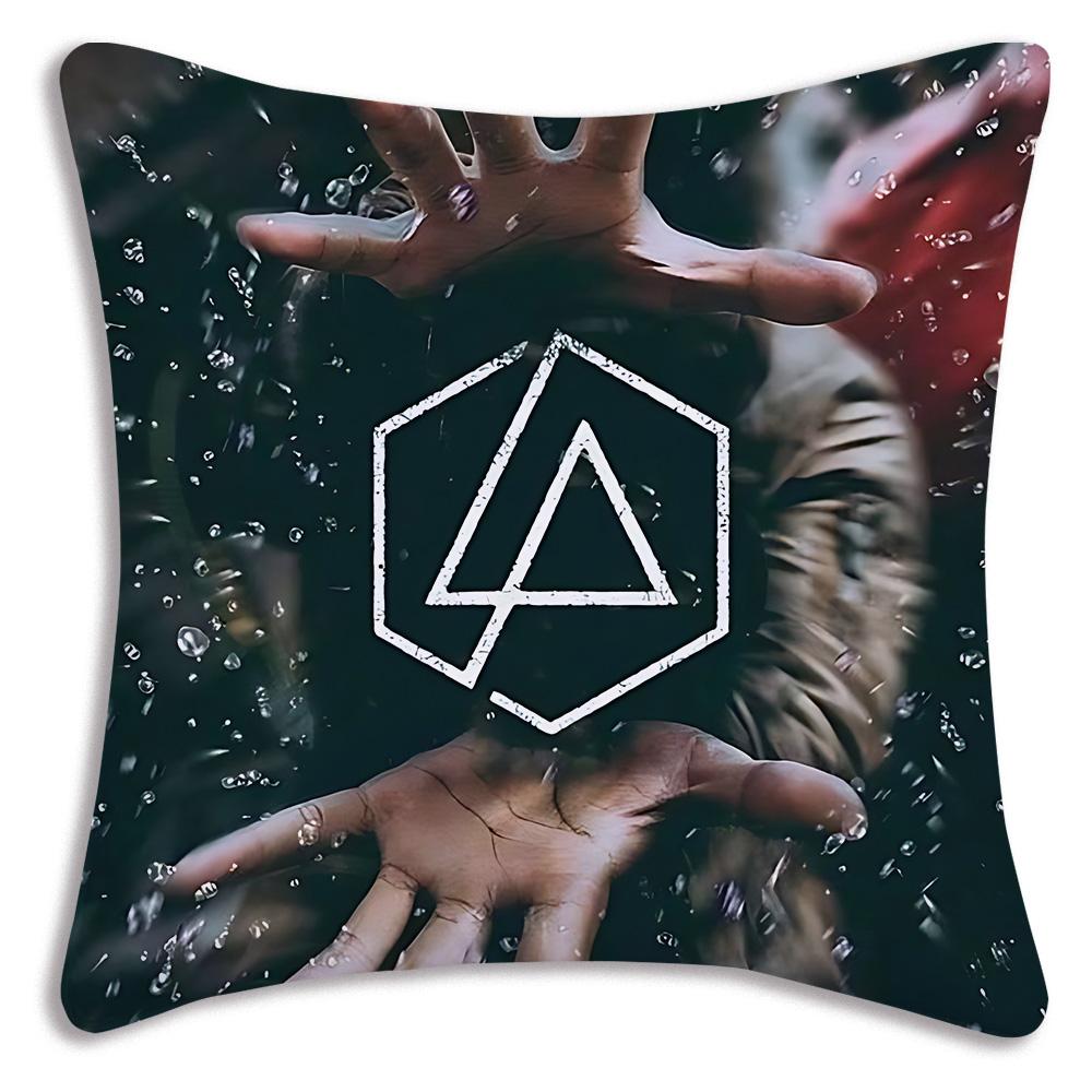 World Famous Rock Band Linkin P-Park Pillow Covers Sofa Decorative Home Double-Sided Printing Short Plush Cute Cushion Cover