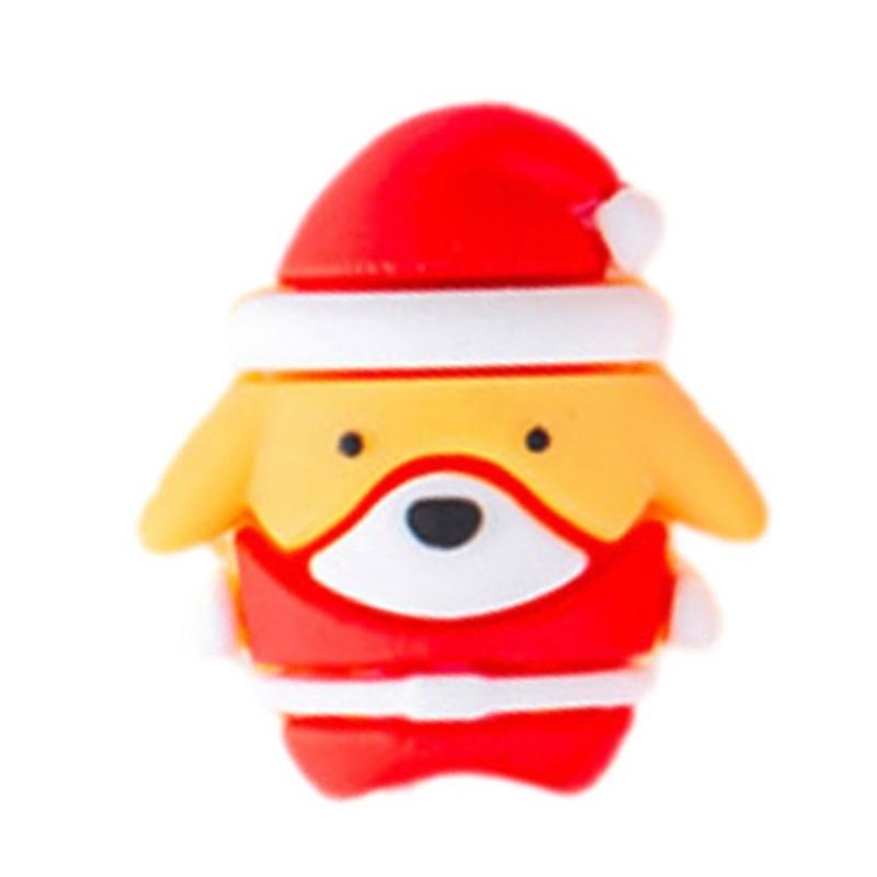10Pcs Christmas Halloween Pencils Tip Caps Silicone Pencil Protectors for Children Students Adult and Professional