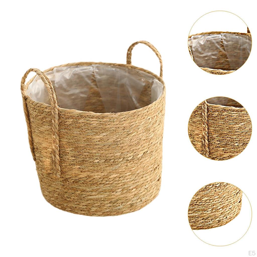 Flower Pot Cover Woven Plant Basket Vase Holder Braided for