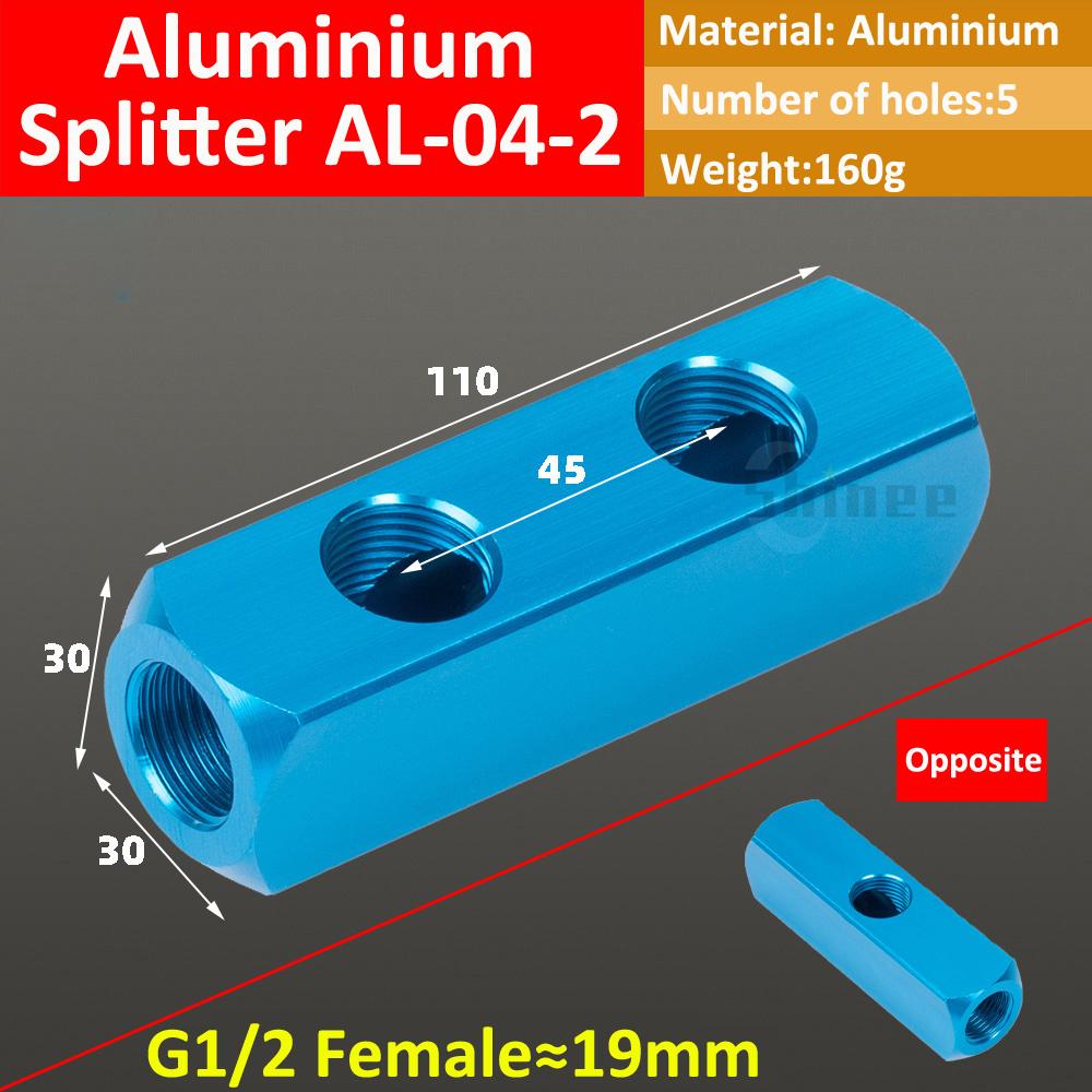 Blue Bus Plate Al-234-12 1/2 Pneumatic Connector Bus Exhaust Distribution Board Air Source Branch Connector Arrangement Multiway