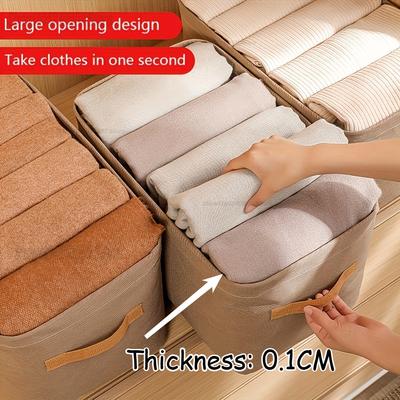 Wäsche Kleider Organizer Aufbewahrungstasche Kleidung Faltbare Kleideraufbewahrungstasche Tragbarer Kleiderschrank Stoff Organizer Aufbewahrungsbox