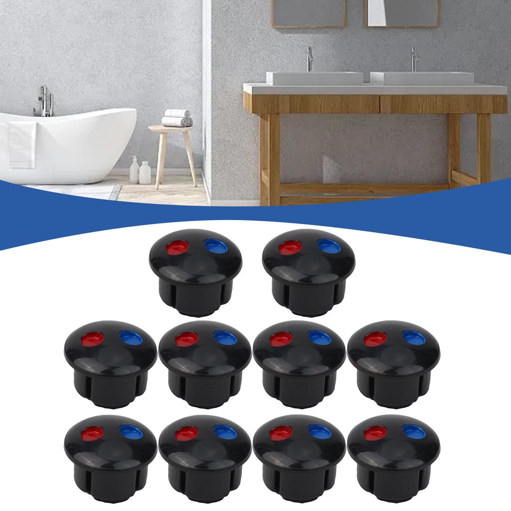 Wasserhahn Schild Rotes Und Blaues Etikett Wasserhahn Griff Zubehör