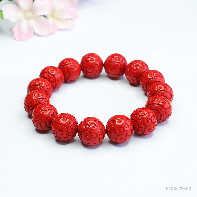 Ximang Bracelet Red Sand Fret Beads Factory E-commerce Live Delivery S3022803