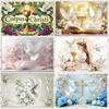 BEPAN Golden Cross White Dove My First Communion Background Girl Boy Baby Christening Party Baby Shower Decoration Background Props