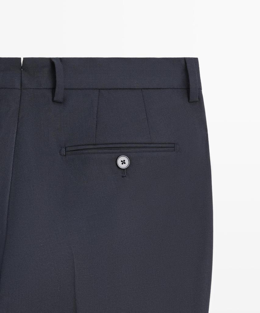 Masimodutti Wool Blend Suit Pants