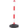 Traffic Delineator Post with Wheels 23.4 Inch High Elastic Warning Column for Garage Parking Safety Vehicle Collision Cushion and Car Stop Indicator