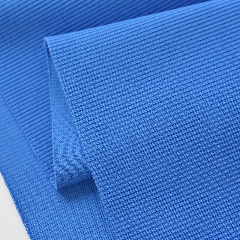 Tecido Canelado Algodão Elastano Tricô Elástico Punho Cós Perna Braços Moletom Parte Inferior Camiseta Tops Acabamento Canelado Jersey Tecido Canelado