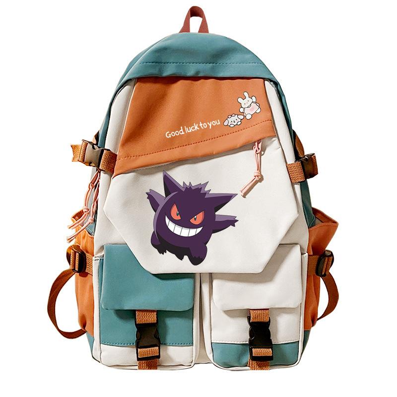Pokemon Elf Peripheral Printed Casual Backpack Elementary and Secondary School Students Large Capacity Backpack