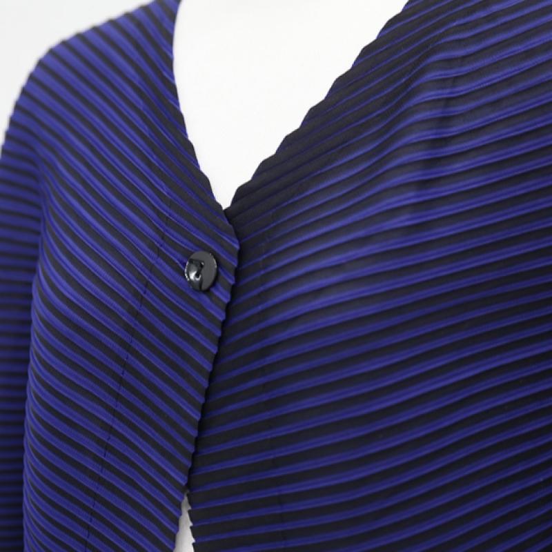 Shiz Madam Women S Two Tone Gradient pleatS Cardigan J31682