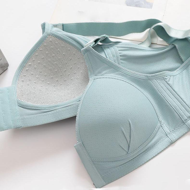 Front Closure Bra Women Gather Plus Size Thin Underwear Without Steel Ring Push Up Bralette Sexy Invisible Sensual Lingerie