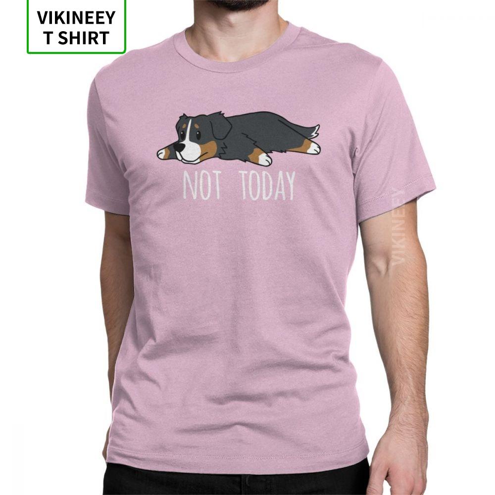 Unisexs Funny Not Today Bernese Mountain Dog Tshirts Vintage Crewneck Short Sleeve Clothes 100 Cotton Tees Original T Shirt