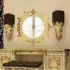 1Set 3D Acrylic Mirror Sticker Living Room Bedroom Lace Mirror Home Office Wall-Sticker Decals Stickers Home Decor