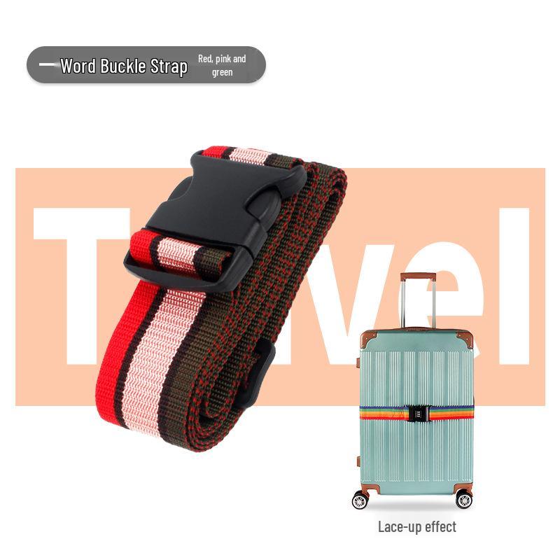 Polypropylene One-Word Luggage Strap for Suitcase Reinforcement with Wheels