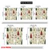 2pcs,2D plane printing Creative Curtains Christmas Trees Snowflakes Reindeer (3) Durable 100% Polyester Fabric (without rod)
