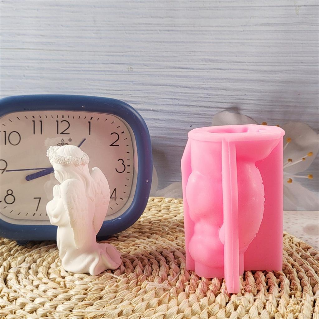 Practical Home Baking Essential Figurine Angelic Sturdy Silicone Mold Craft Supplies Portable for Fun Dessert Making