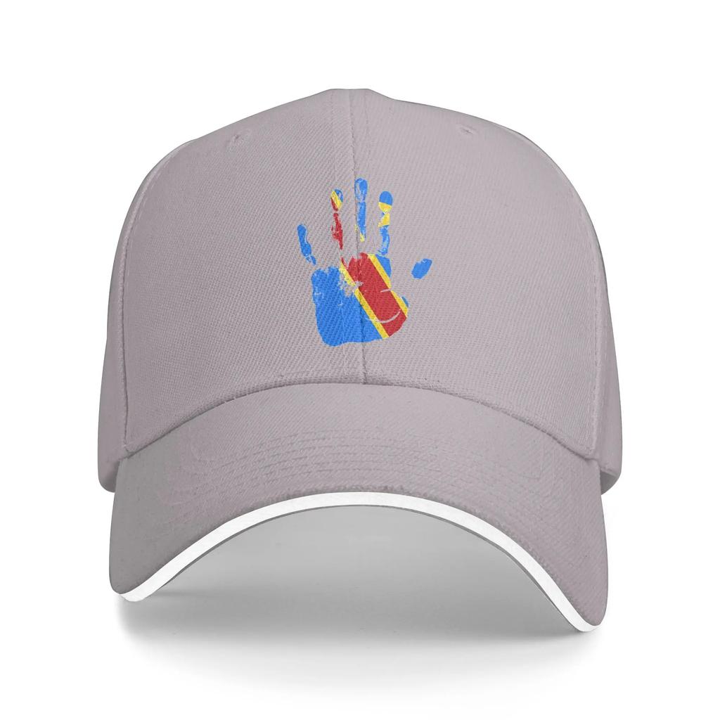 The Congo Flag Palm Baseball Cap Fashion Unisex Unisex Hip Hop Hats Sun Custom DIY Hiking Fishing Baseball Caps Birthday Gift