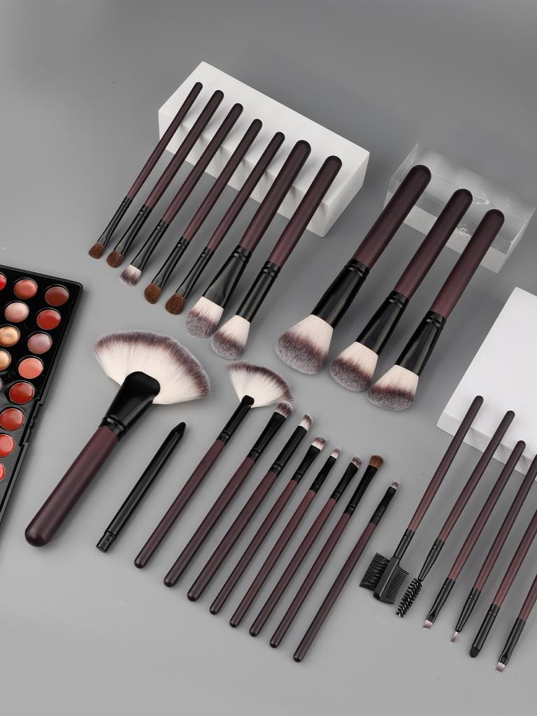 26pcs Professional Cosmetics Face Makeup Brush Set Powder Concealer Eye Shadow Eyebrow Lip Brush Beauty Tools Makeup Brushes