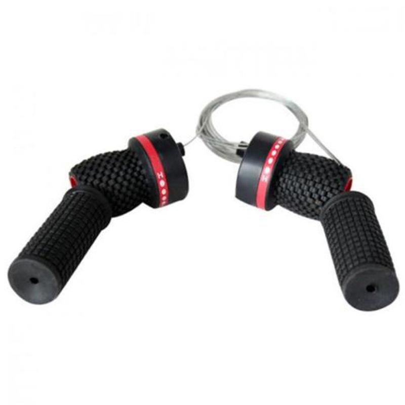 1 Pair Plastics & Rubber Bike Bicycle Cycle Speed Shifter Derailleur Handle Grip Gear Black