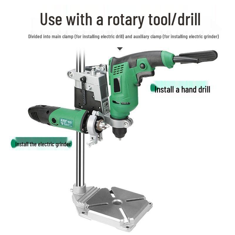 Multifunctional Hand Drill Stand: Converts Electric Drill To Bench Drill with Mini Pliers