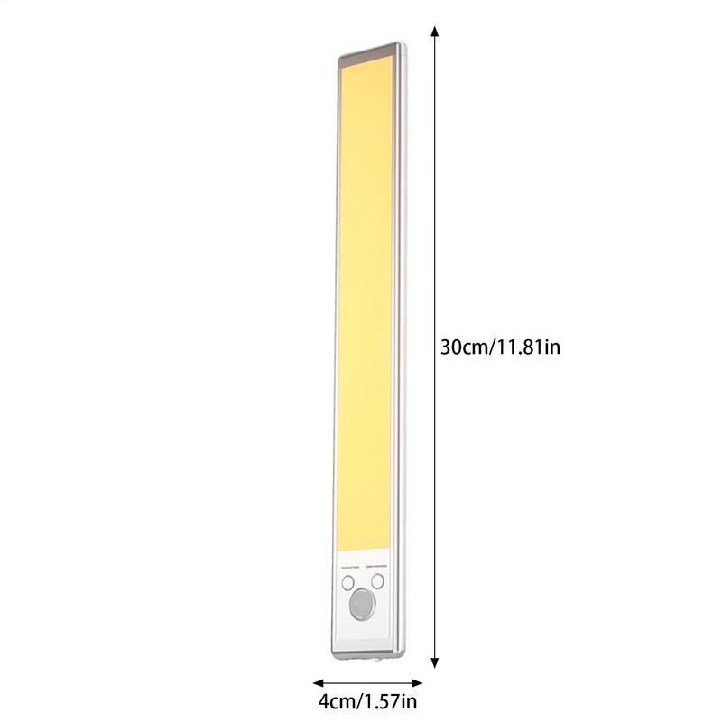 Under Cabinet Lighting Motion Sensor Lamp Wireless 2200mAh USB Rechargeable Closet Lights Adhesive 3 Levels Dimmable