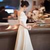 Evening dress women's new summer models can usually wear socialite banquet dresses to get a certificate to register for engagement medium 