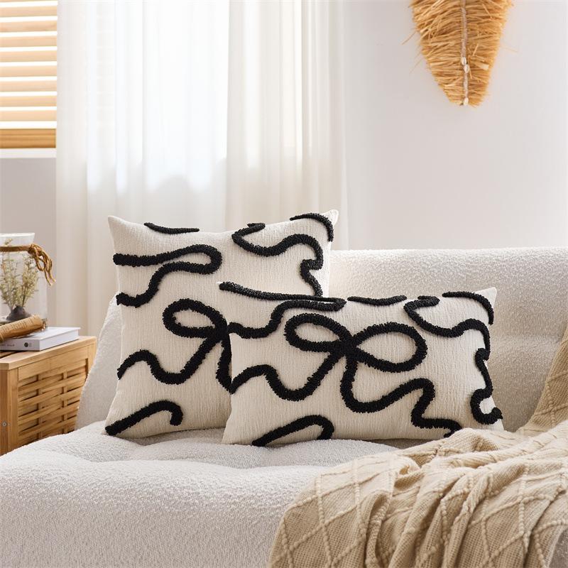 Geometry Stripe Throw Pillow Cover 30x50/45x45CM Living Room Square Waist Cushion Cover Simple Decor Home Decorative Pillowcase