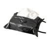 PU Tissue Holder with Ribbon Detail, Decorative Tissue Cover Bag with Upper Opening for Coffee Table Daily Home Use