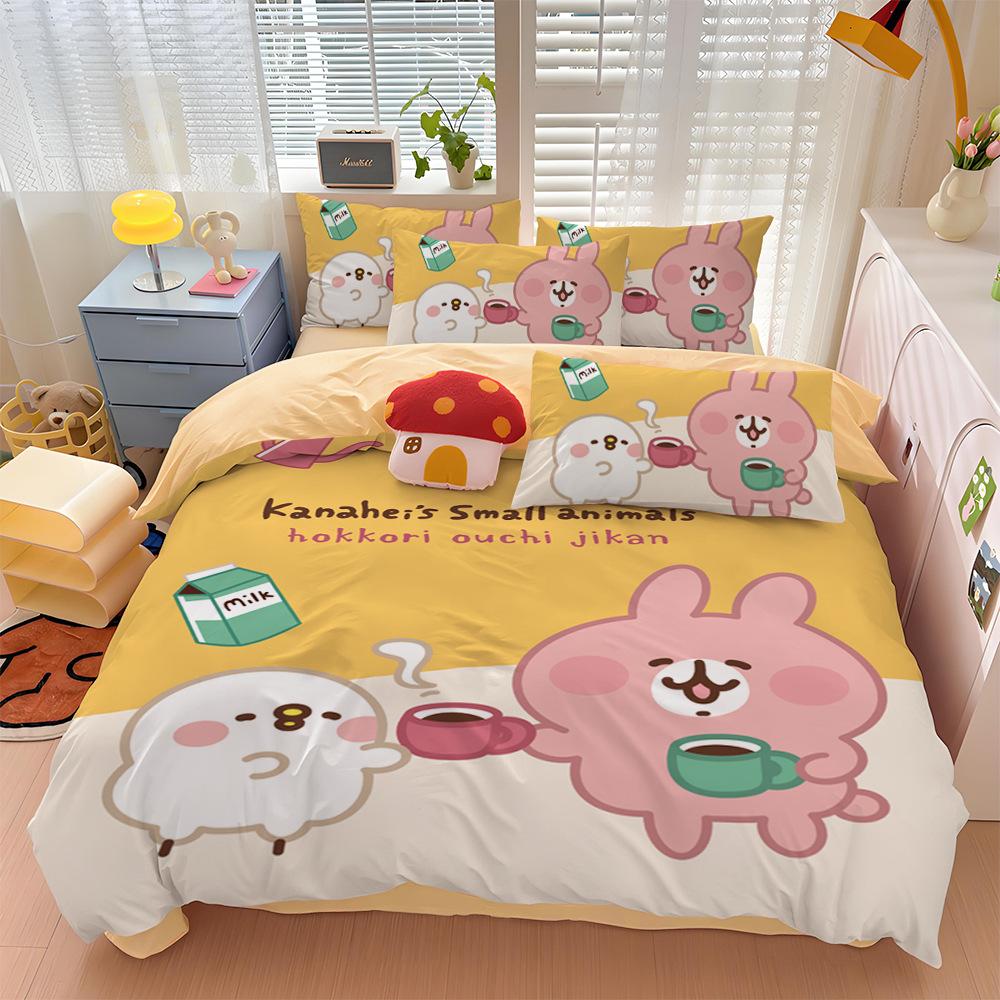 Neues Design Kanahei Bettbezug Kissenbezug Niedliches Kanahei Bettwäsche-Set für Erwachsene Jungen Mädchen Schlafzimmer Kinder Einzel Doppel