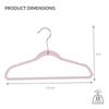 25 Pack Kids Velvet Hangers Non Slip Durable Flocked Velvet Coating Lightweight Closet Organizer Child Shirt Hangers Mermaid