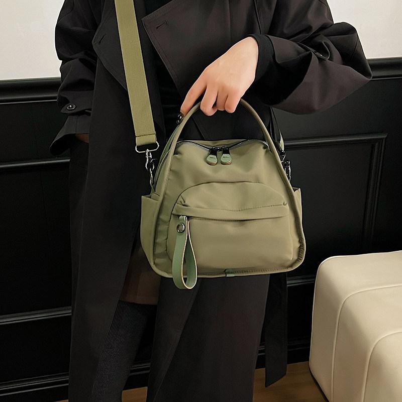 

Japanese-style casual lightweight versatile nyl fabric small bag2026New Fashiable Single-Shoulder Crossbody Bag Commuting Ha зелений