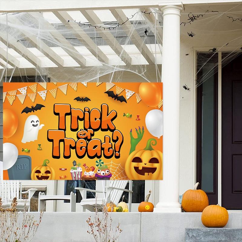 High-quality Polyester Halloween Banner For Spooky Party Decor