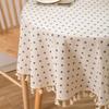 Orchid Chrysanthemum Round Tablecloth Fabric Artist Household Small Fresh Printed Tablecloth Round Table Perfect for Home, B&B, Weddings, Birthdays