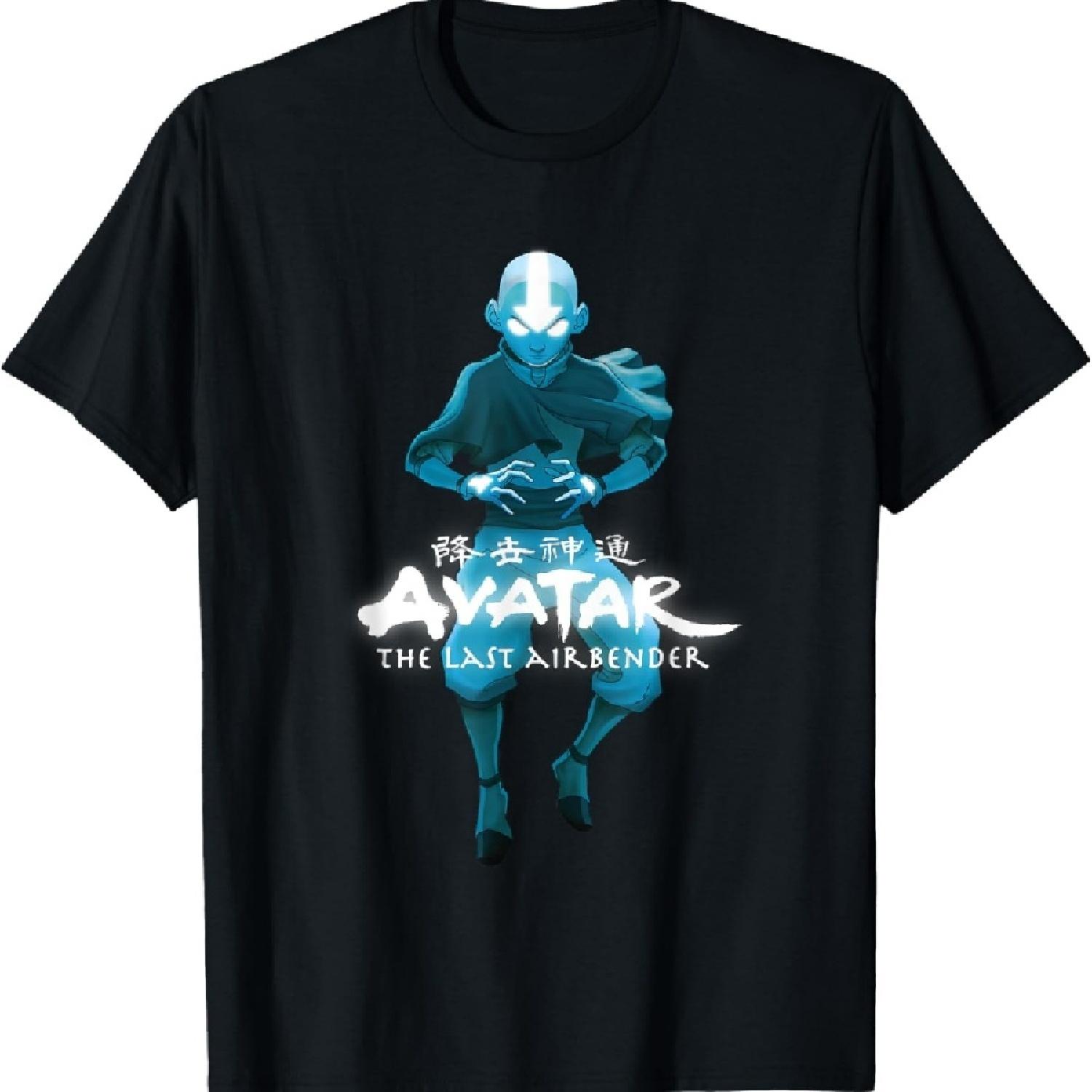 

Blue Monochromatic Aang The Last Airbender T-Shirt S